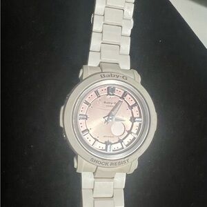 Ladies white Baby G-Shock watch